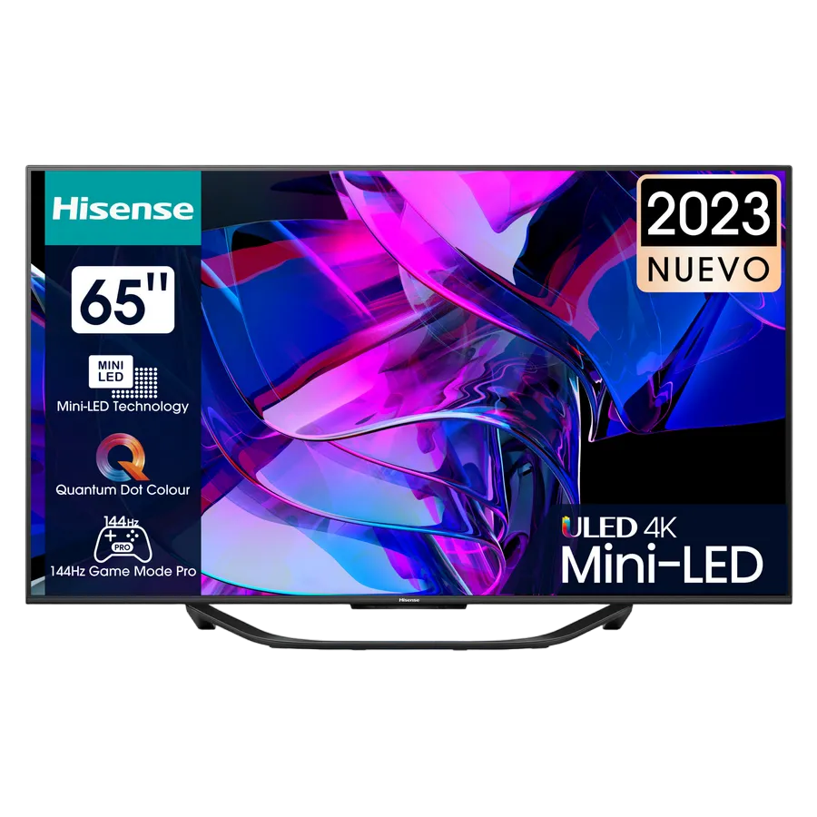 65" LED SMART TV Hisense 65U7KQ, Mini LED 3840x2160, VIDAA OS, Gray