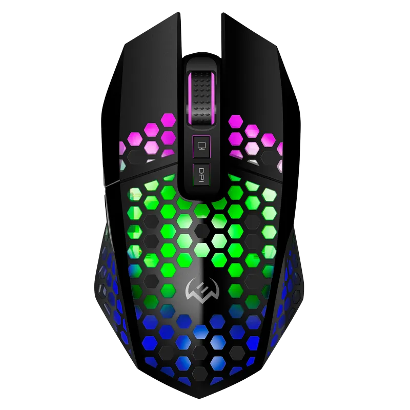 Wireless Gaming Mouse SVEN RX-G940W, 800-3600 dpi, 7 buttons, Silent, RGB, 600mAh, 98g.,Black