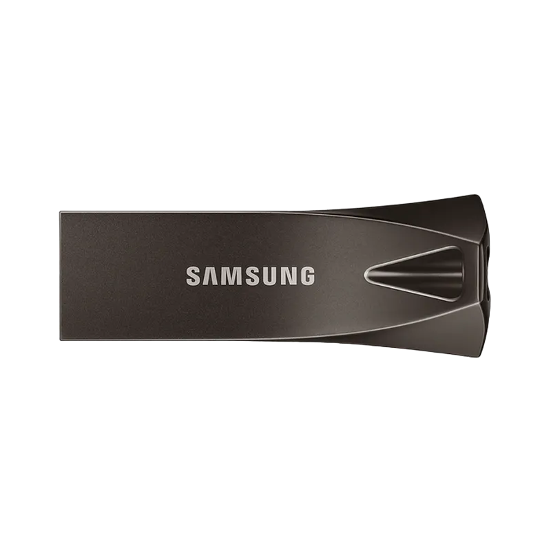 64GB USB3.1 Flash Drive Samsung Bar Plus "MUF-64BE4/APC", Grey, Metal Case (R:200MB/s)