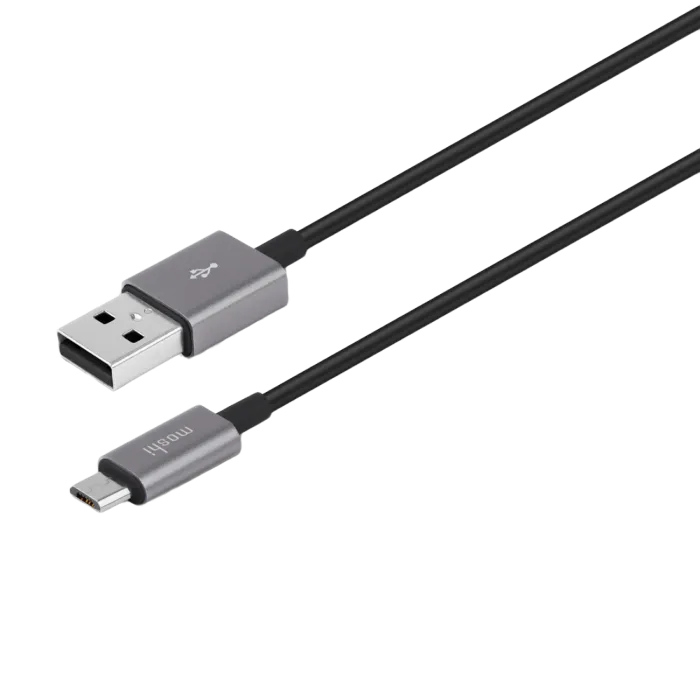Cable MOSHI  MicroUSB/USB2.0, 1.0 m, Black