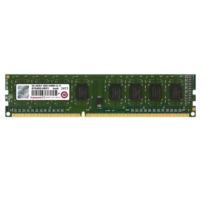 2GB DDR3-1600MHz Transcend  PC12800, CL11, 1.5V