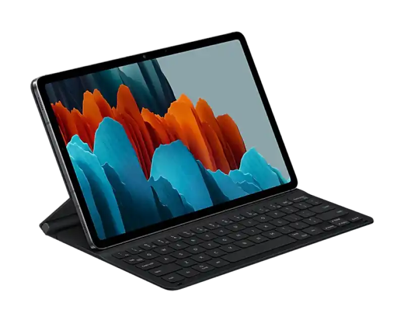 Чехол для планшета Samsung Galaxy Tab S7 Book Cover Keyboard, 11", Полиуретан, Чёрный
