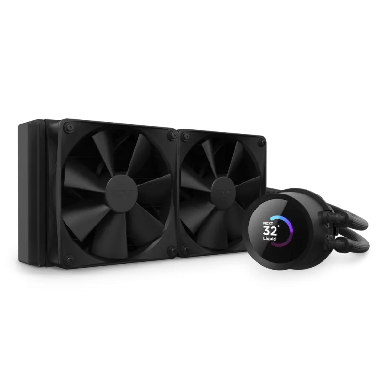 AIO Liquid Cooling NZXT Kraken 240 (18-30dB, 78.2CFM, 2x120mm, 500-1800RPM, LCD 1.54", CAM)