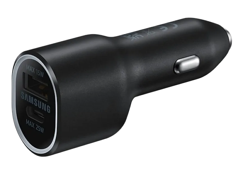 Original Sam. EP-L4020, Fast Car Charger 40W USB + PD (w/o cable), Black