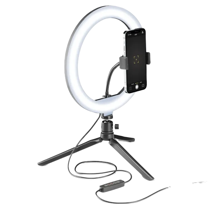 Cumpara  Trepiede pentru telefoane - Кольцевая лампа Cellularline Selfie Ring Mult..