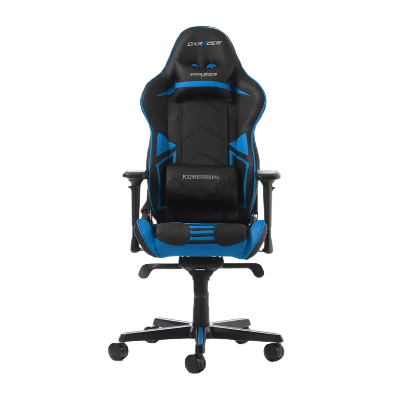 Gaming Chair DXRacer Racing GC-R131-NB, Black/Blue, User max loadt up to 150kg / height 165-195cm