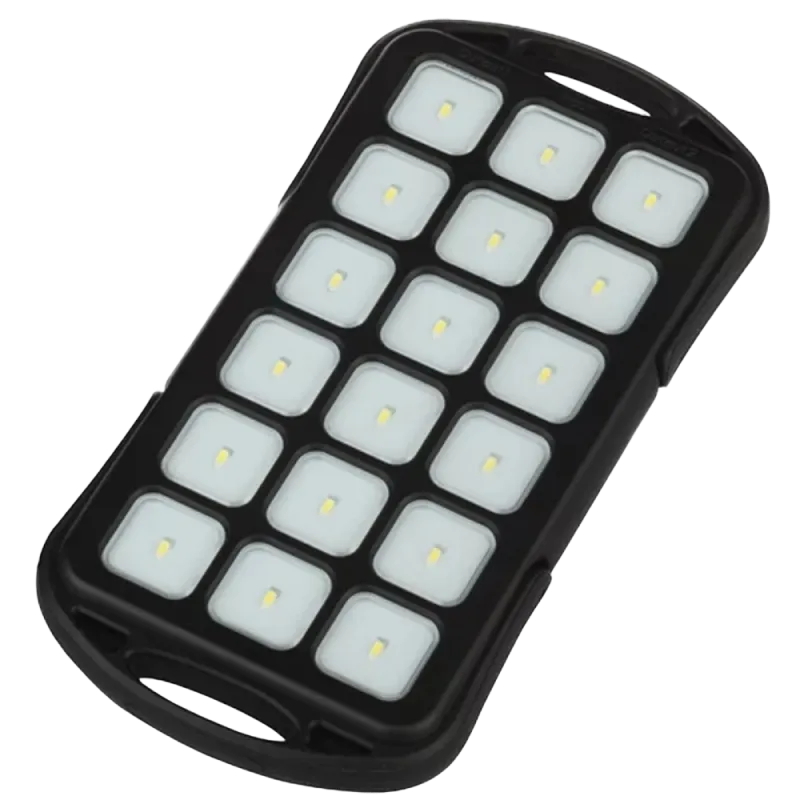 Power Bank  6000 mAh, Qumo PowerAid Tourist, IP54,18 Led torch, 2xUSB: 5V/2.1A