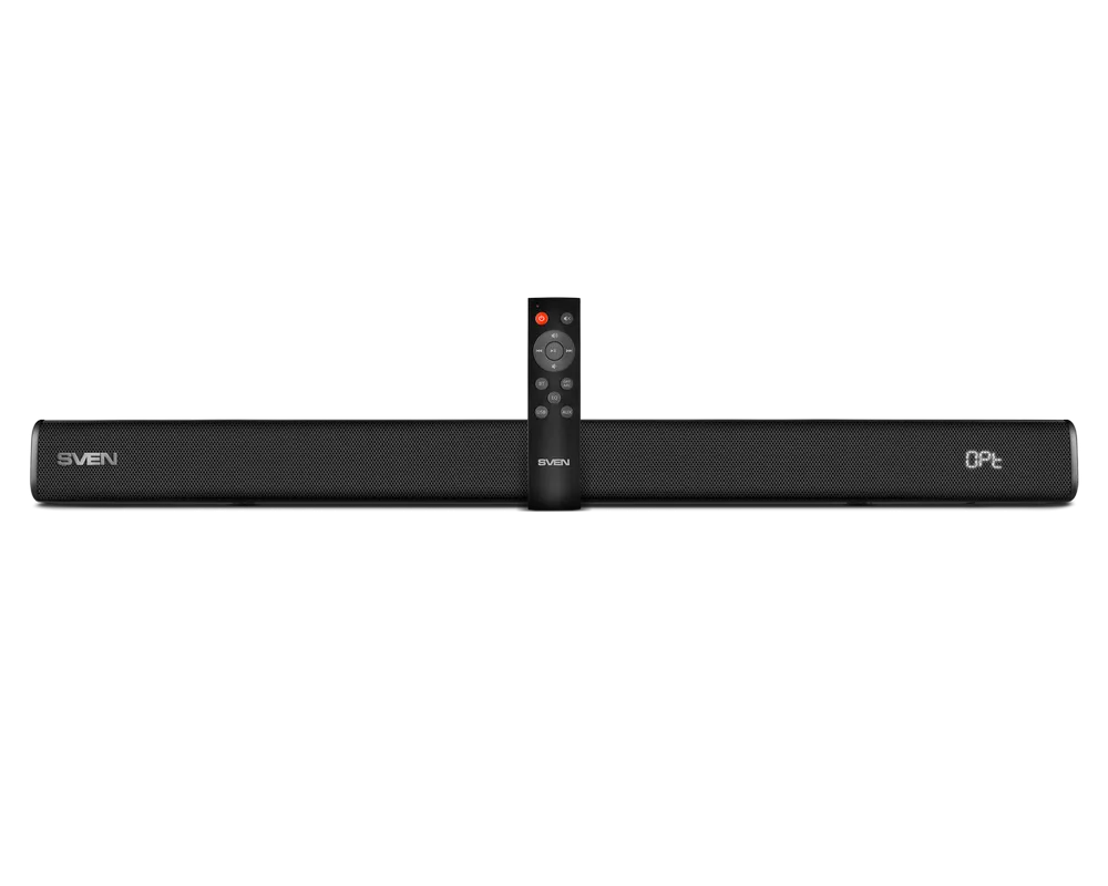Soundbar SVEN SB-2040A, Black, 40W, Bluetooth, HDMI, RC, Optical, USB, display