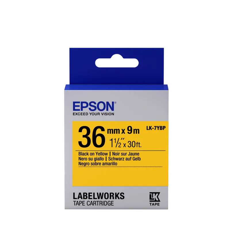 Tape Cartridge EPSON LK7YBP: 36mm/9..