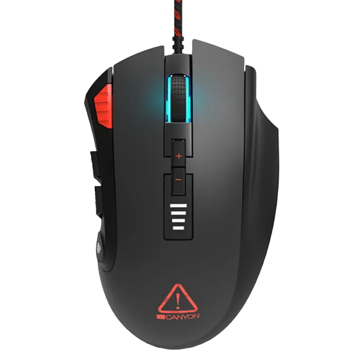 Gaming Mouse Canyon Merkava, Optical, 400-12000 dpi, 12 buttons, Programmable, RGB, USB