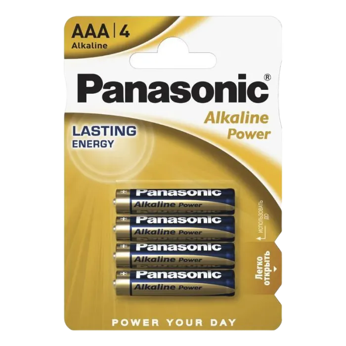 Батарейки Panasonic LR03REB, AAA, 4..