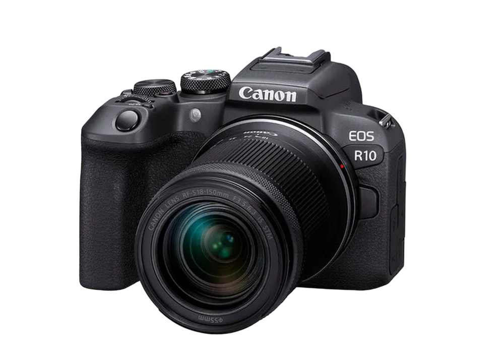 DC Canon EOS R10 Black & RF-S 18-150mm f/3.5-6.3 IS STM KIT & Adapter EF-EOS R for EF-S and EF lense