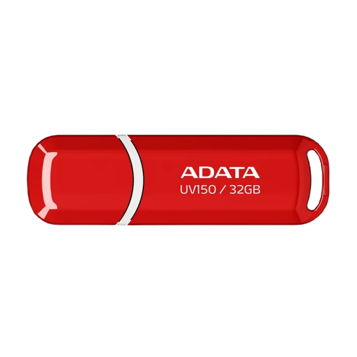 32GB USB3.1 Flash Drive ADATA "UV150", Red, Plastic, Classic Cap (R/W:40/20MB/s)