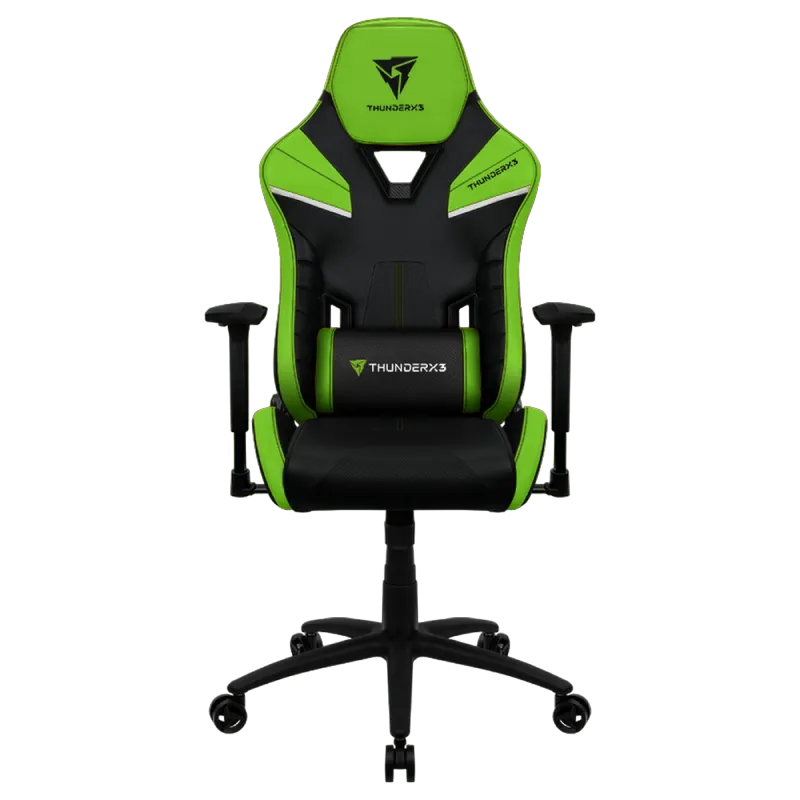 Gaming Chair ThunderX3 TC5  Black/Neon Green, User max load up to 150kg / height 170-190cm