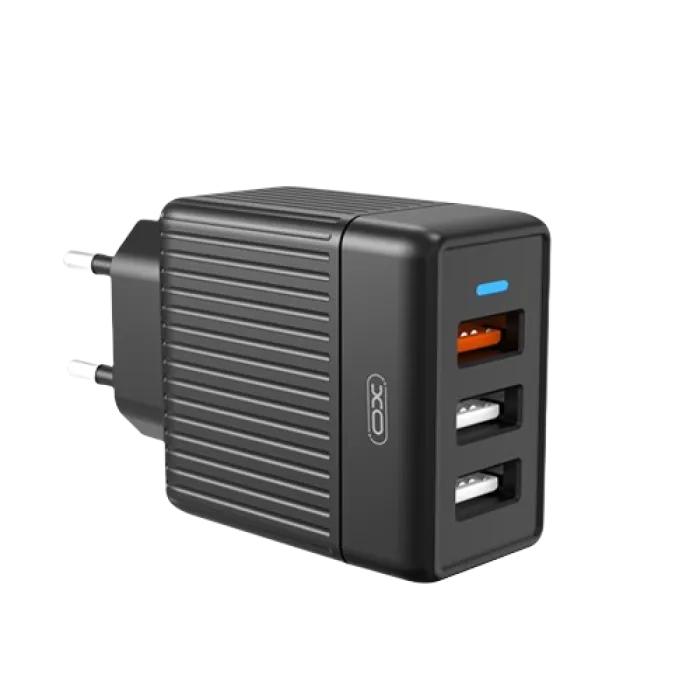 Wall Charger XO, 3USB, Q.C3.0 18W, L58, Black