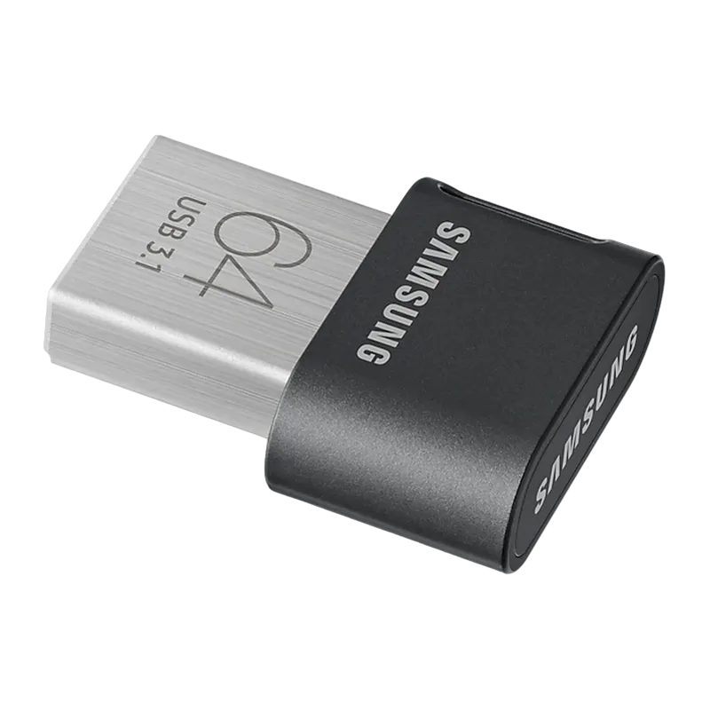 64GB USB3.1 Flash Drive Samsung FIT Plus "MUF-64AB/APC", Grey, Plastic Case (R:200MB/s)