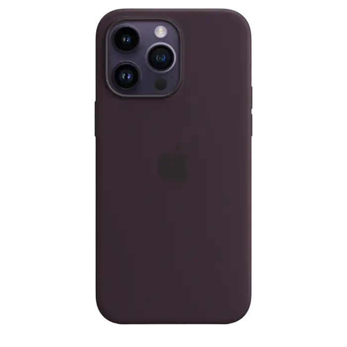 Чехол Apple iPhone 14 Pro Max Silicone Case with MagSafe, Чёрно-фиолетовый