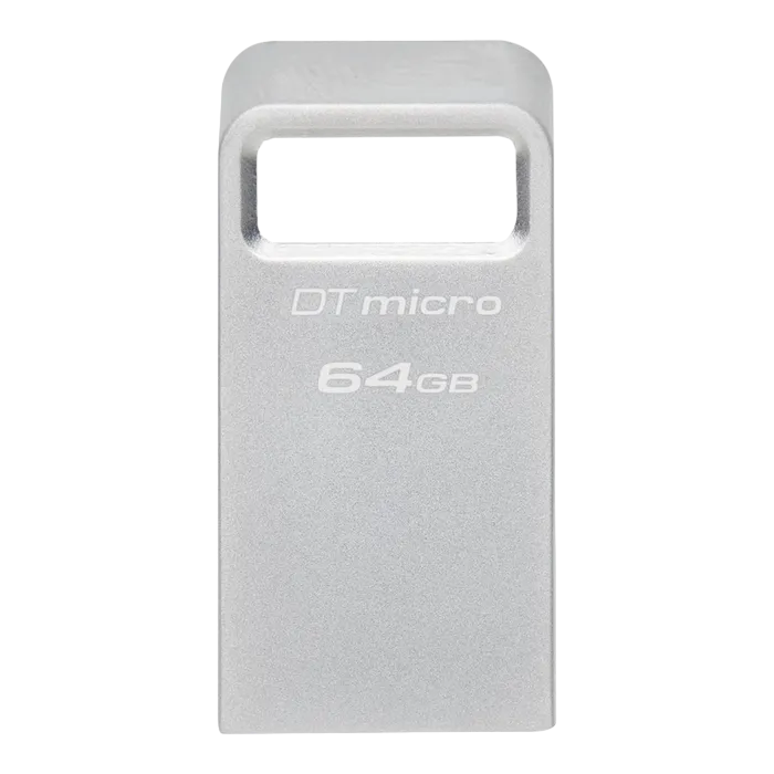 64GB USB3.2 Flash Drive Kingston DataTravaler Micro (DTMC3G2/64GB), Premium Metal Case (R:200MB/s)