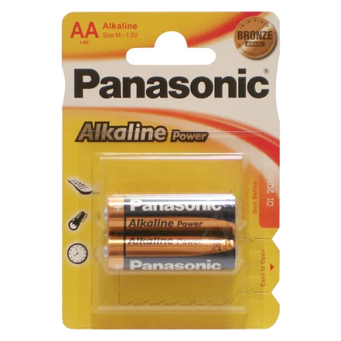 Panasonic "ALKALINE Power" AA Blister* 2, Alkaline, LR6REB/2BPR