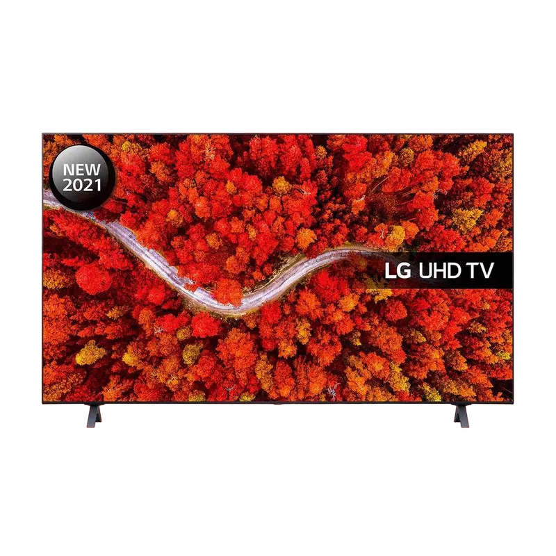 55" LED TV LG 55UP80006LA, Black (3840x2160 UHD, SMART TV, DVB-T2/C/S2)