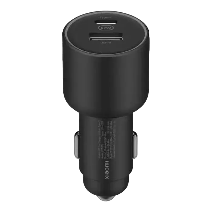 Xiaomi Car Charger 67W, Type-C, CC07ZM, Black