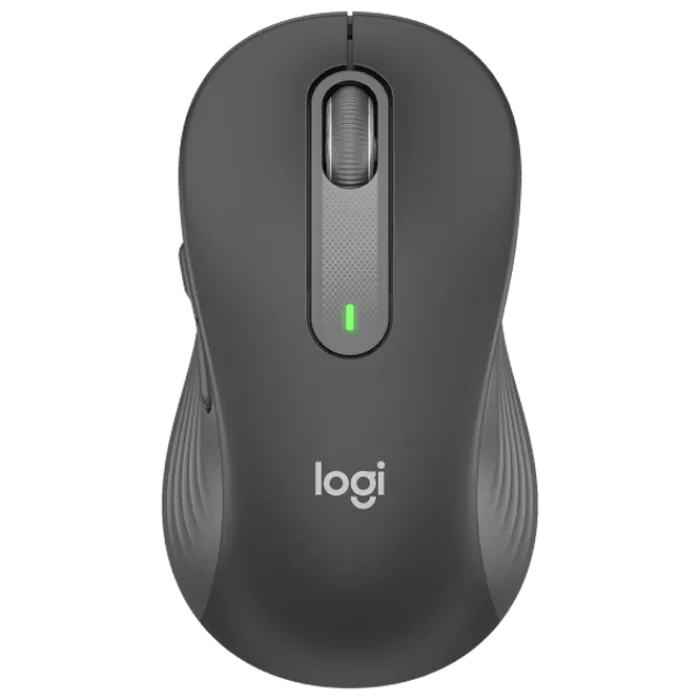Wireless Mouse Logitech M650 L Signature, Optical, 400-4000 dpi, 5 buttons, 1xAA, 2.4GHz/BT, Black