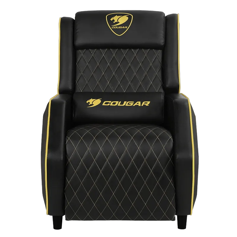 Gaming Sofa Cougar Ranger Royal Black/Gold, User max load up to 160kg / height 145-190cm