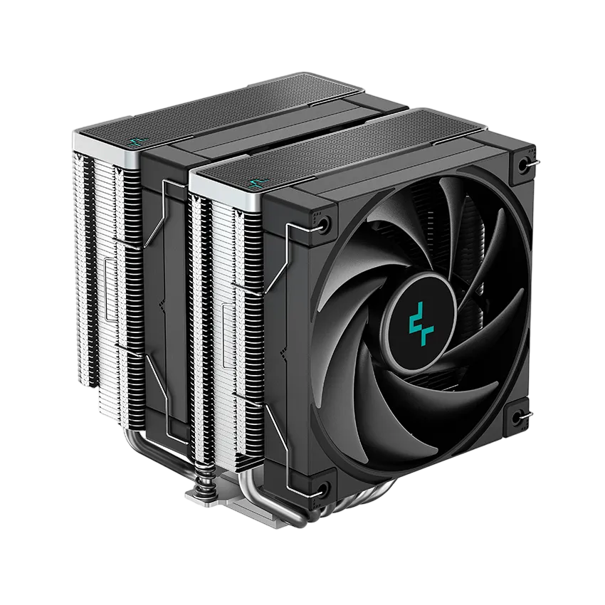 AC Deepcool "AK620 DIGITAL" (≤28 dB, 500-1850RPM, 68.99 CFM, 2x120mm, ARGB, 260W, 6x6mm, Display, 14