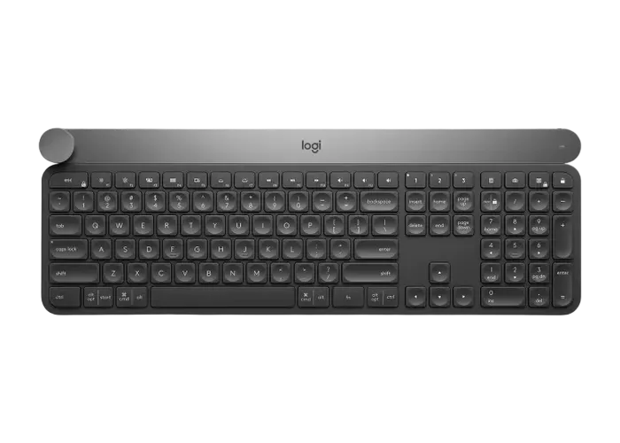 Wireless Keyboard Logitech CRAFT, Premium typing, Input dial, Spherical keys, Backlit, Multi-Device,