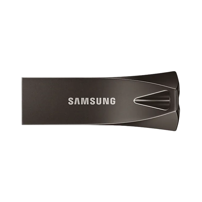 128GB USB3.1 Flash Drive Samsung Bar Plus "MUF-128BE4/APC", Grey, Metal Case (R:200MB/s)