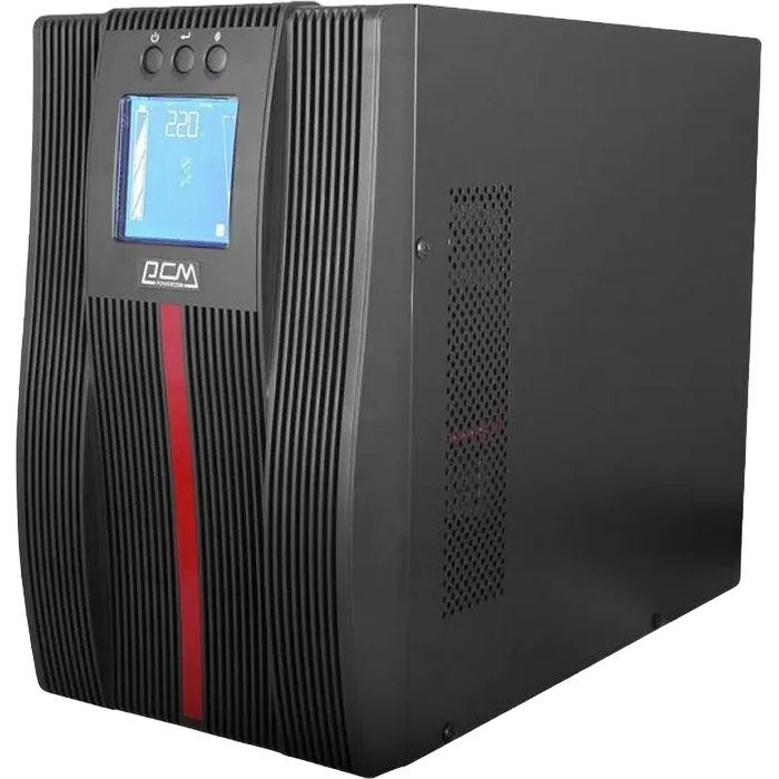 UPS PowerCom MAC-3000, Tower, 3000VA/3000W,Online,LCD, USB,SNMP SLOT,Ex.Batt. Connector, 8*C13+1*C19