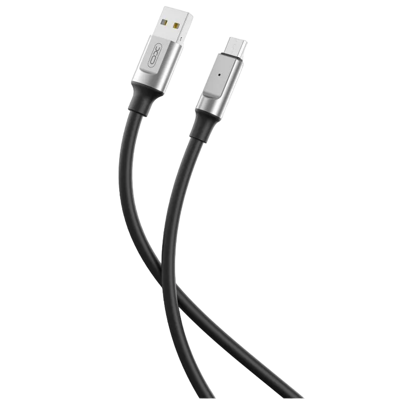 Micro-USB Cable XO, Brainded, NB251 6A, 1M, Black