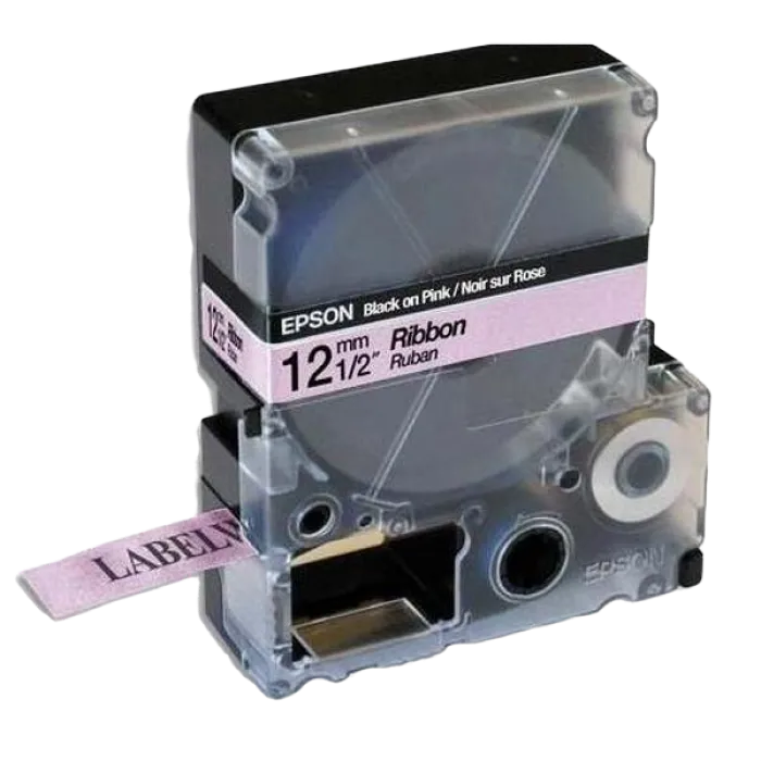 Картридж с лентой Epson LK-4PBK, 12..