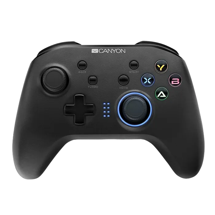 Wireless Gamepad Canyon GPW3, 16 buttons, Dual vibration, Motion sensor, 600mAh, Button backlight