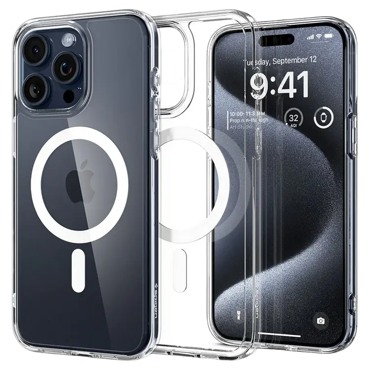 Spigen iPhone 15 Pro, Ultra Hybrid Mag Magsafe, White