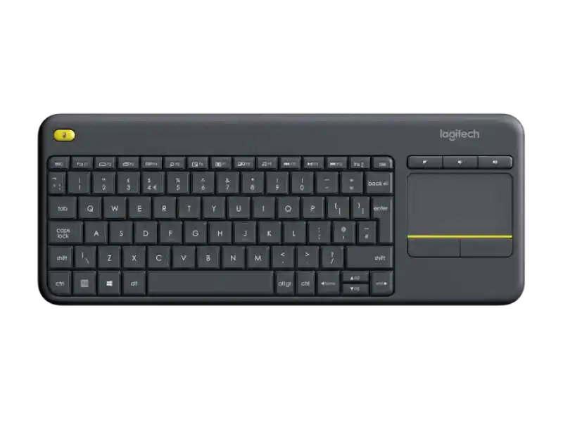 Wireless Touch Keyboard Logitech K400 Plus, Compact, Touchpad, 12 FN keys, Quiet typing, Unifying re
