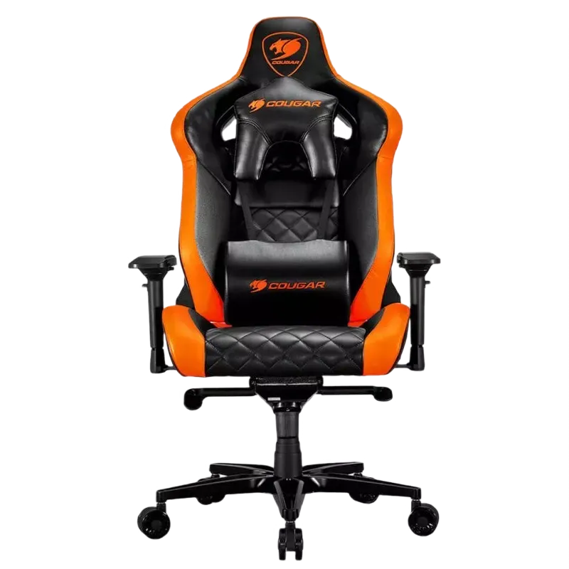 Gaming Chair Cougar ARMOR TITAN Black/Orange, User max load up to 160kg / height 160-195cm