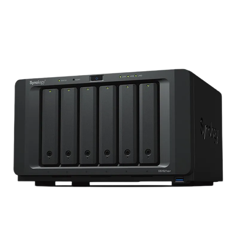 SYNOLOGY "DS1621xs+", 6-bay, Intel Xeon 4-core 2.2-2.7GHz, 8Gb*1+1Slot, 2xM.2, 1x10GbE, 2x1GbE, PCIe