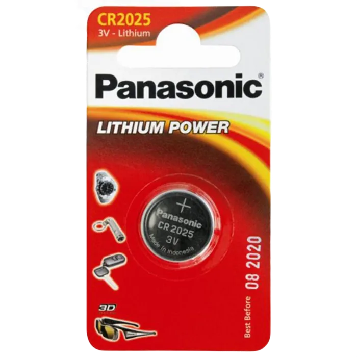 CR2025, Blister*1, Panasonic, CR-2025EL/1B