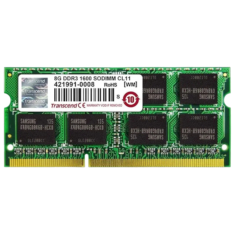 8GB DDR3 1600MHz SODIMM 204pin  Tra..