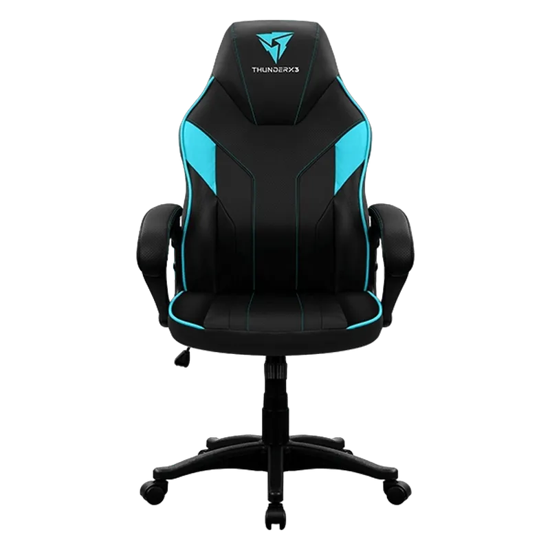 Gaming Chair ThunderX3 EC1  Black/Cyan, User max load up to 150kg / height 165-180cm