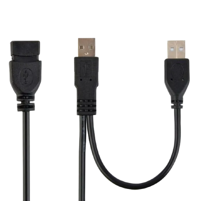 Cable USB, USB  2AM/AF, 0.9 m, USB2.0, Black, Cablexpert, CCP-USB22-AMAF-3