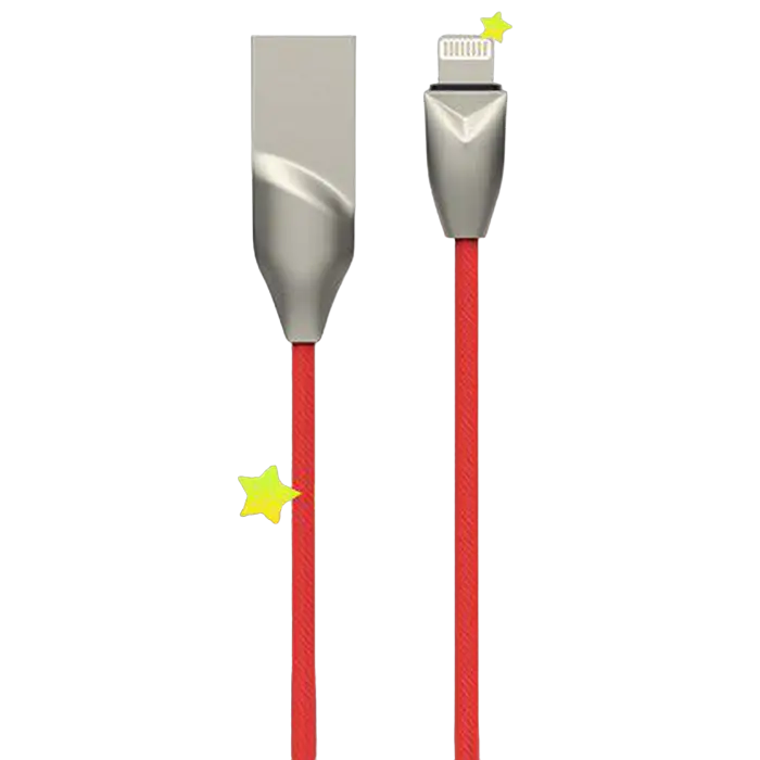 DA Lightning cable, Nylon  DT0005, Red