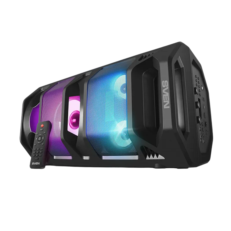 Speakers SVEN "PS-670" 65W, Black, TWS, Bluetooth, FM, USB, microSD, LED-display, RC, 2x4400mA*