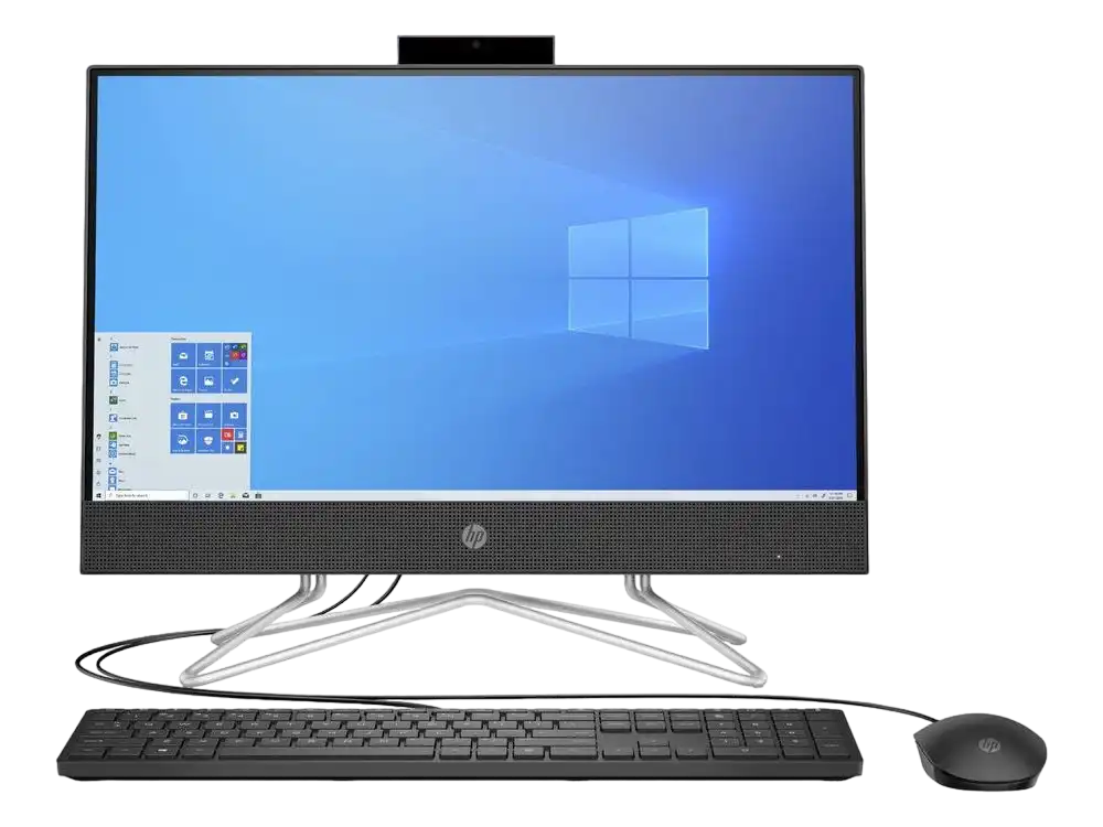 Моноблок HP 22-df1055ur, 21,5", Intel Core i3-1125G4, 8Гб/256Гб, FreeDOS, Чёрный