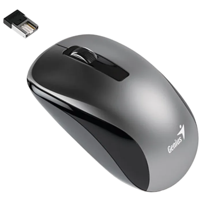 Wireless Mouse Genius NX-7010, Optical, 800-1600 dpi, 3 buttons, Ambidextrous, BlueEye, 1xAA, Grey