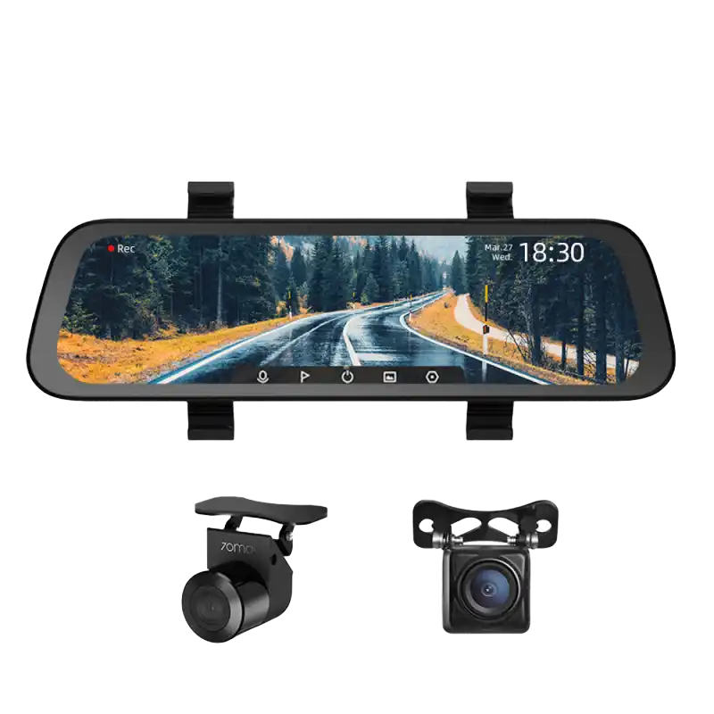 Xiaomi 70mai Rearview Dash Cam Wide Set (Night Vision), Black