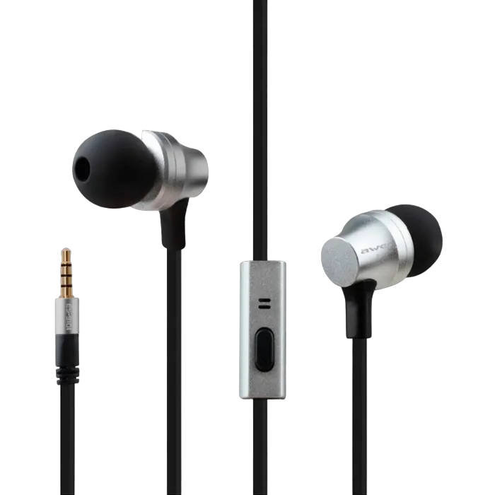 Awei earphones, Es-910i, Silver