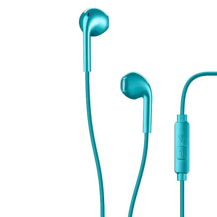 Cellular LIVE EGG-capsule earphone with mic, Green