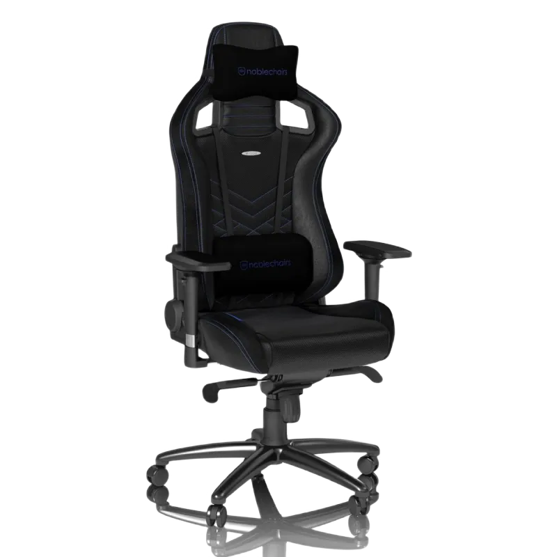 Gaming Chair Noble Epic NBL-PU-BLU-002 Black/Blue, User max load up to 120kg / height 165-180cm